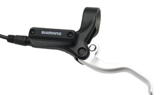 Brake Lever Left Black and Silver