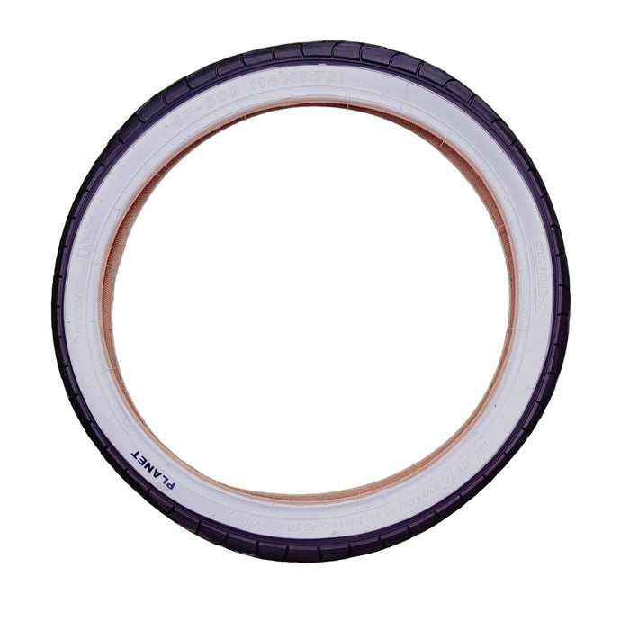 Bicycle Tyre 16 1 75 White Wall