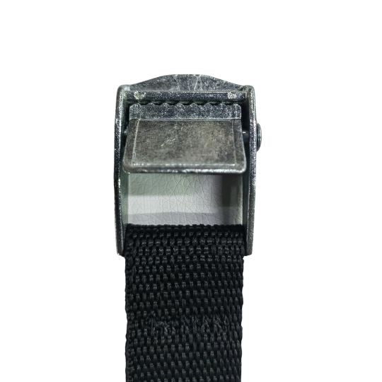 Bike Carrier Strap with Silver Metal Clamp and Black Metal Base Black