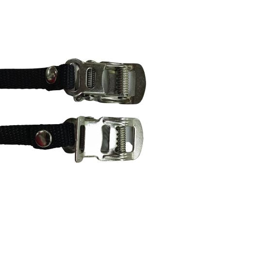 Bike Carrier Strap with Silver Metal Clamp Black
