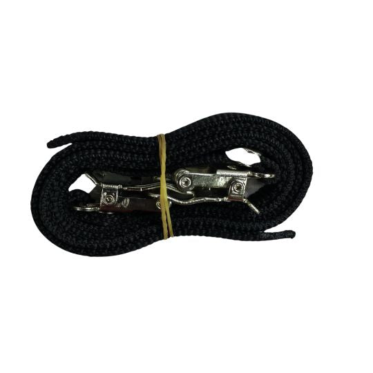 Bike Carrier Strap with Silver Metal Clamp Black