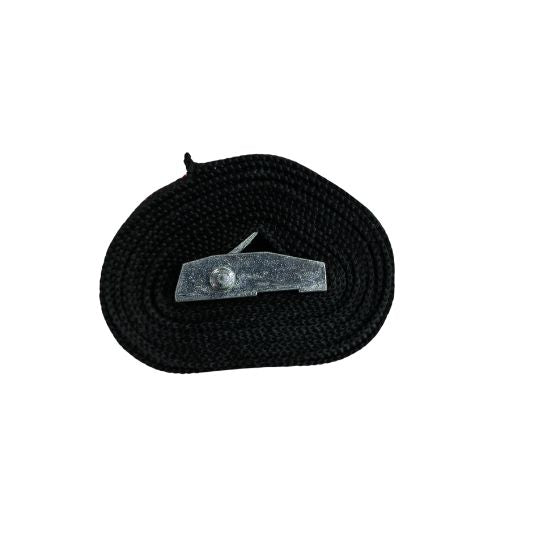 Bike Carrier Strap with Silver Metal Clamp Black and Red