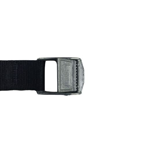Bike Carrier Strap with Wide Black Hook and Silver Metal Clamp Black
