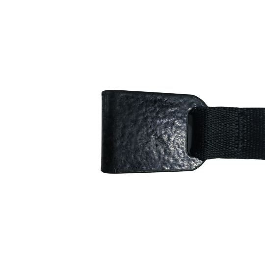 Bike Carrier Strap with Wide Black Hook and Silver Metal Clamp Black