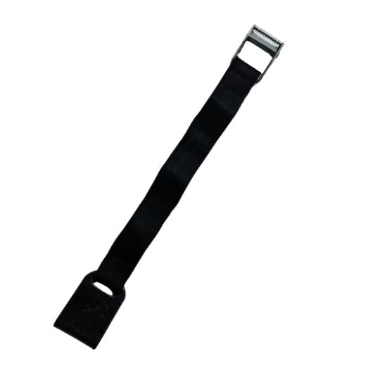 Bike Carrier Strap with Wide Black Hook and Silver Metal Clamp Black