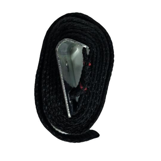 Bike Carrier Strap with Wide Silver Hook Black