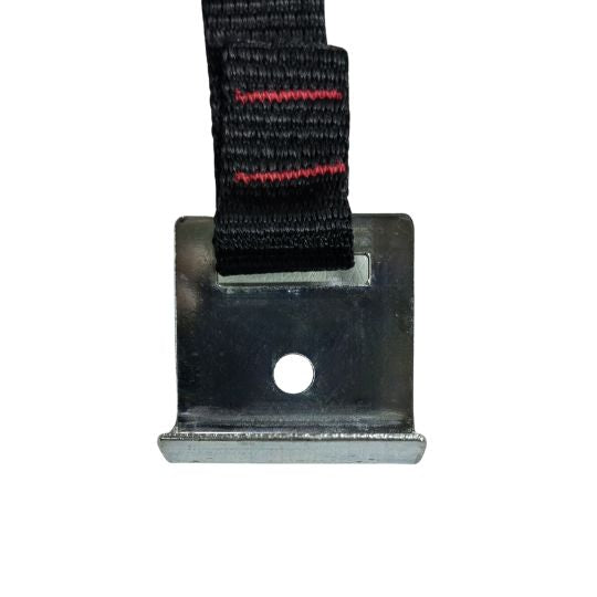 Bike Carrier Strap with Wide Silver Hook Black