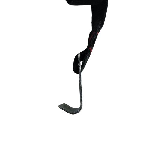 Bike Carrier Strap with Wide Silver Hook Black