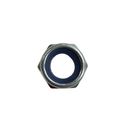 Nut with Stopper 25mm Silver