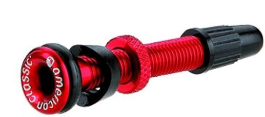 Tubeless Tyre Valve 40mm Red