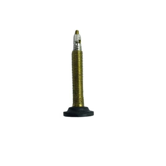 Tubeless Round Tyre Valve 50mm Black and Gold