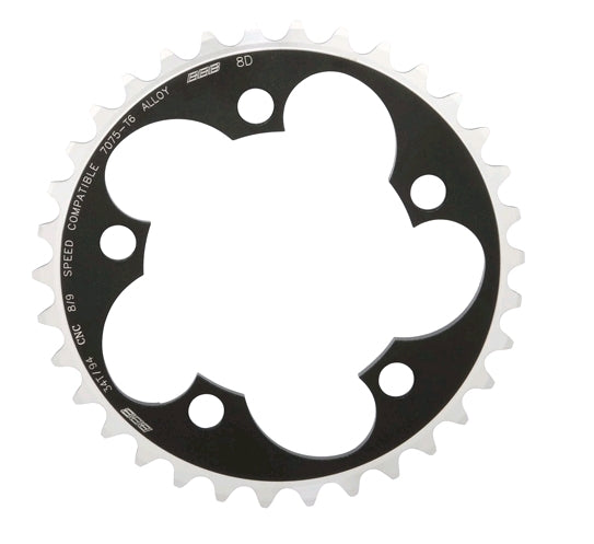 Chain Ring Black and Silver