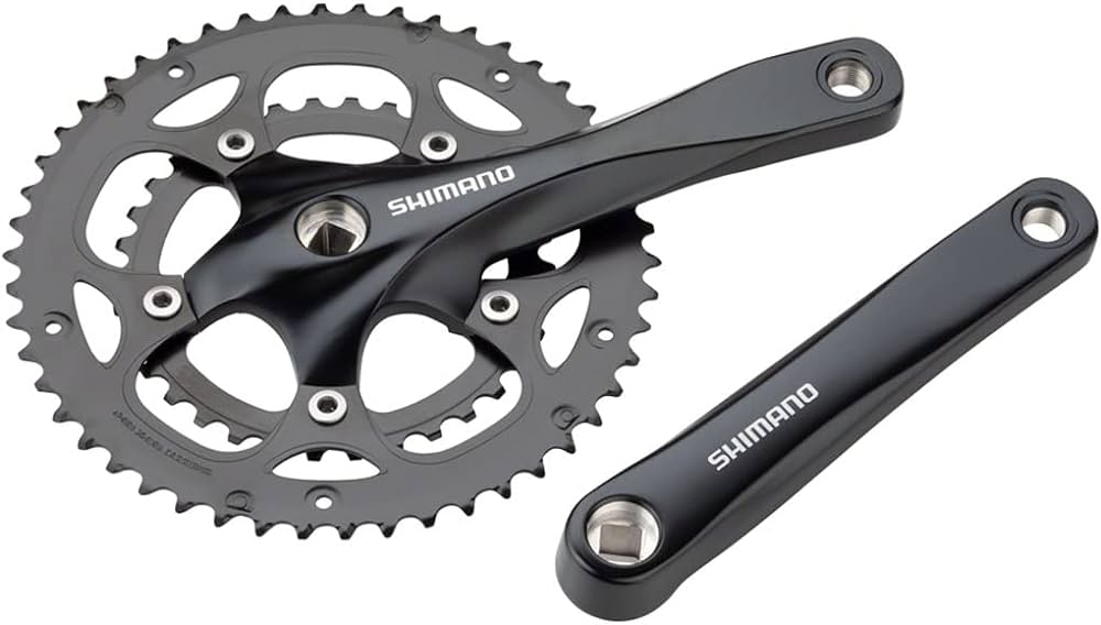 Crank Set with 50-34T Chain Rings Black
