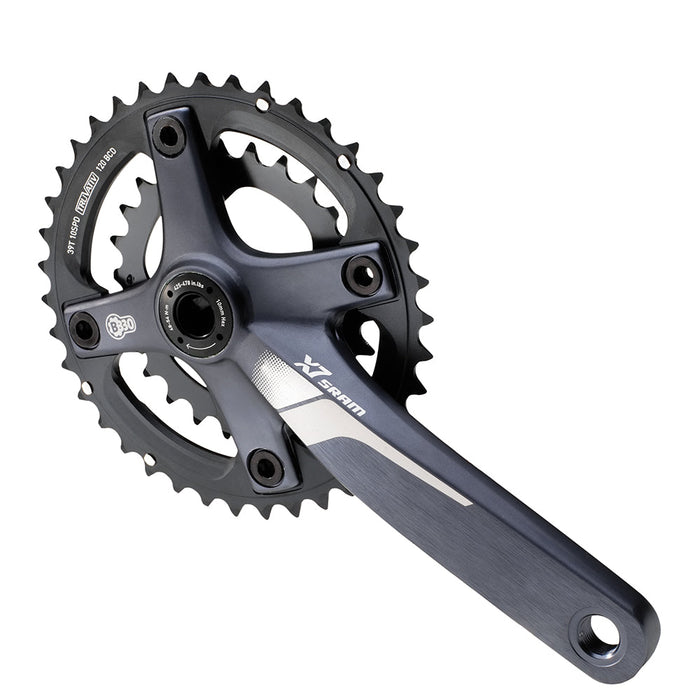 Right Crank Wheel with Stem 175mm Grey/Blue