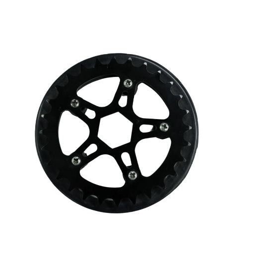 Chain ring 1p 28t hex black