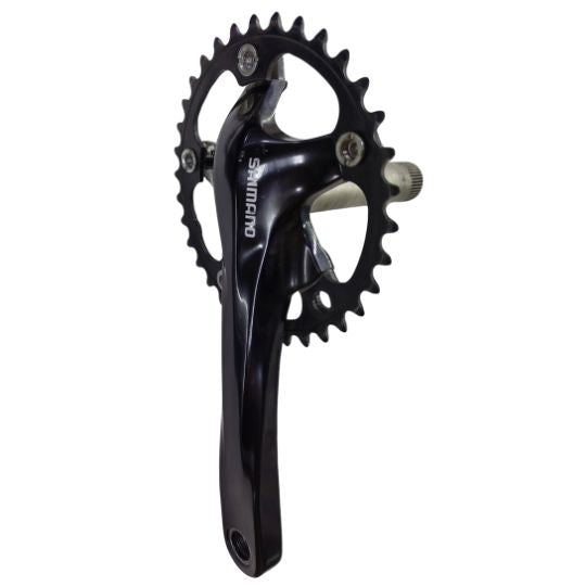 Right Crank Wheel with 34T Ring and Stem 175mm Black