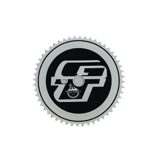 Bicycle Chainwheel 52 t Bmx Black And White Gt