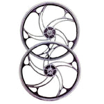 Bicycle Wheel Set 20 Inch Mag Alloy Silver Black