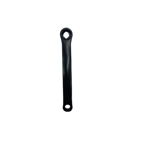 Crank left hand c|less steel black bent