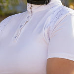 Equileisure Janet White Short Sleeve Show Shirt