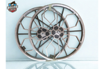 Bicycle Wheel Set 20 Inch Mag Alloy Hy28 Silver Black
