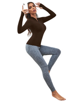 EquiChic Choc Brown Equestrian or Yoga Basic Half Zip Breathable Sports Sweatshirt