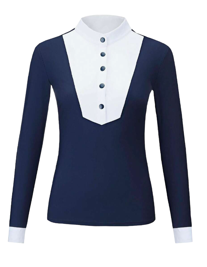 EquiChic Summer Horse Riding T-Shirt with Long Sleeve Shirt Stretchy