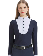 EquiChic Summer Horse Riding T-Shirt with Long Sleeve Shirt Stretchy
