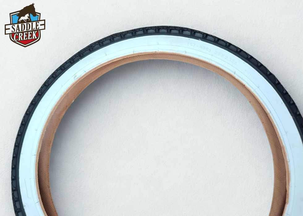 TYRE 20X1.95/2.125 WHITE WALL KING