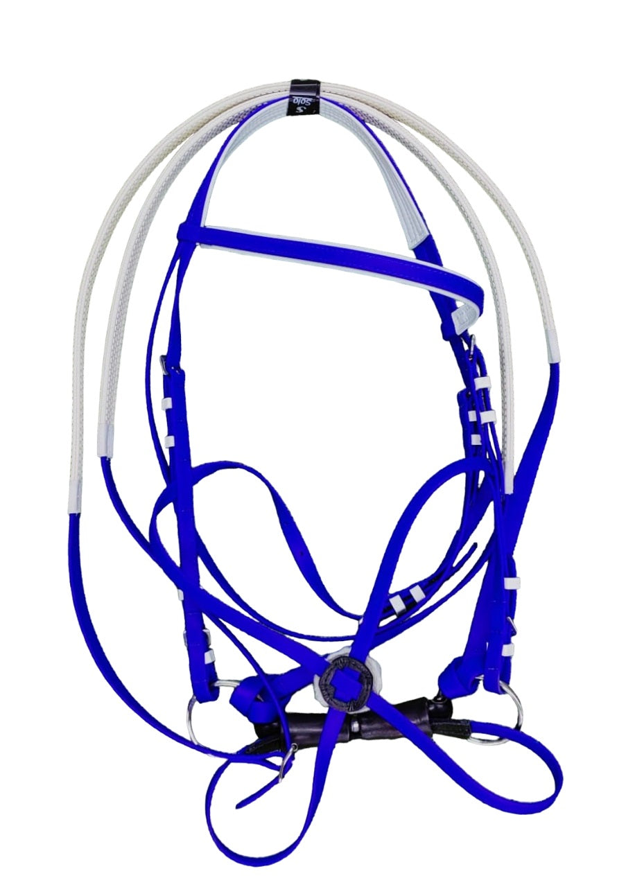 Bridle Biothane Grackle Nicholson  Noseband + Reins Solo