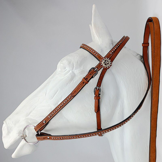 Bridle Sheriff Western Tan Leather