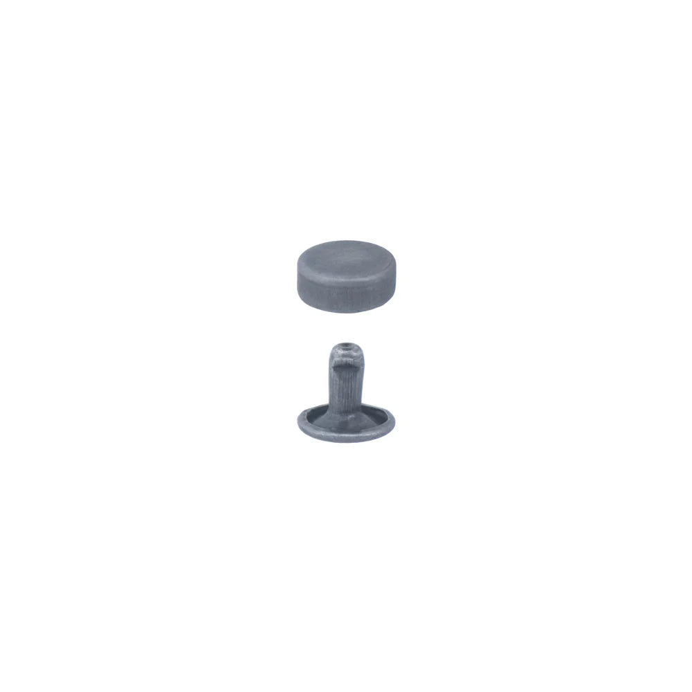 Ivan Flat Domed Rivets 10/pkt Antique Nickle 9mm