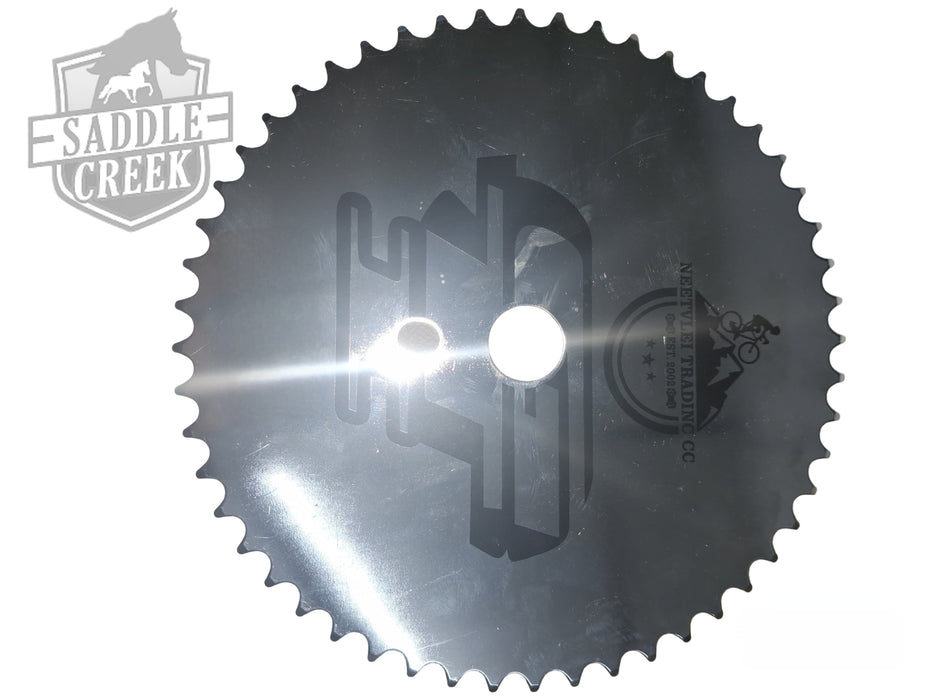 BICYCLE CHAINWHEEL SINGLE 52 T GTI CHROME AM