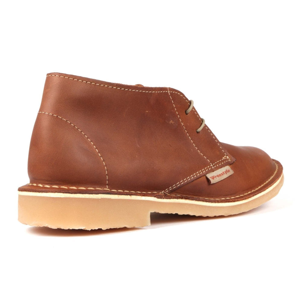 Freestyle Hunter Premium Mocca Leather Sustainably Handcrafted Veldskoen - Crazyhorse