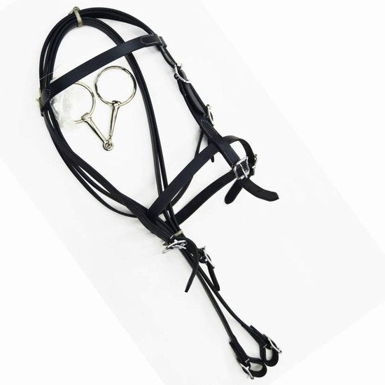 Bridle single stich imported black