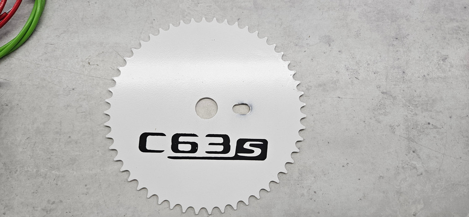 Chain wheel bmx 52t c63s white