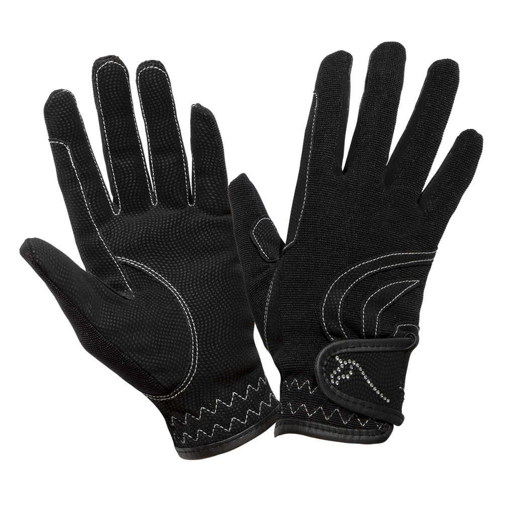 Equileisure Digital Diamante Horse Gloves