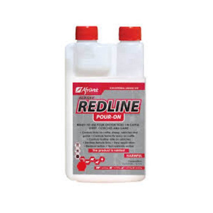 RedLine 200ml pour on dip for ticks on Cattle , Sheep, Ostriches and Game