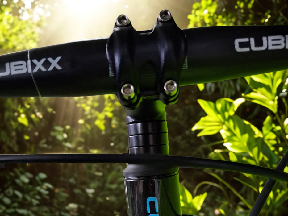 Bicycle cubixx ml 150 2025 black with blue shimano drive train