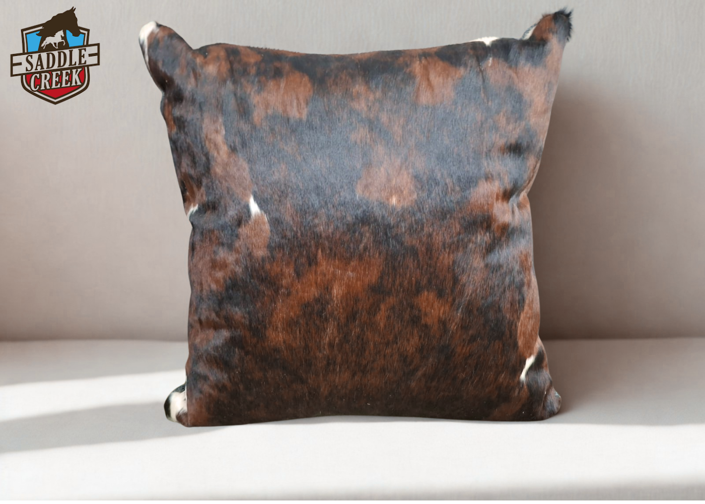 Cushion Brindle Nguni skin Pelle Lux