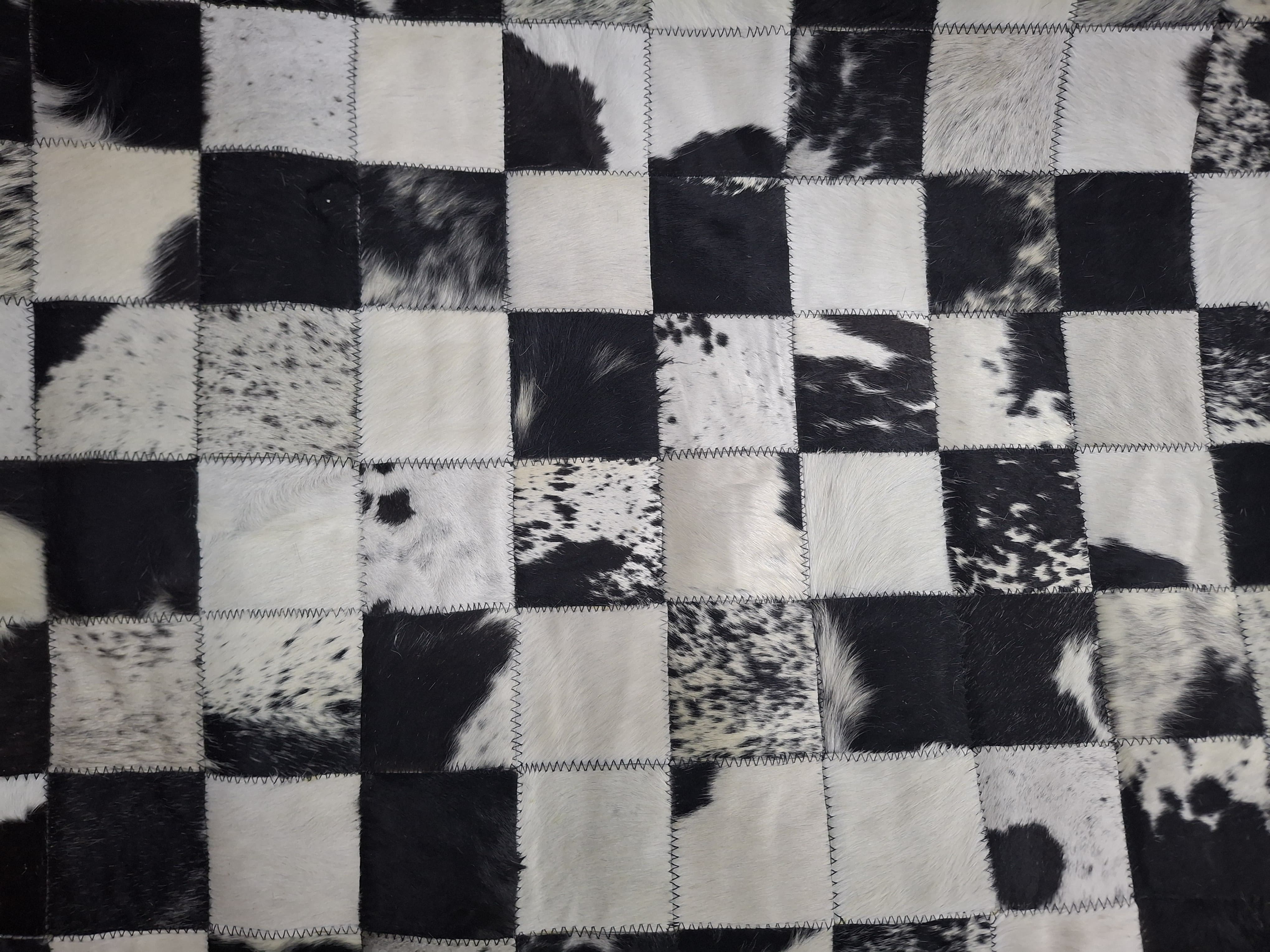 Rug Nguni Black 1.6m x 2.3m Pelle Lux