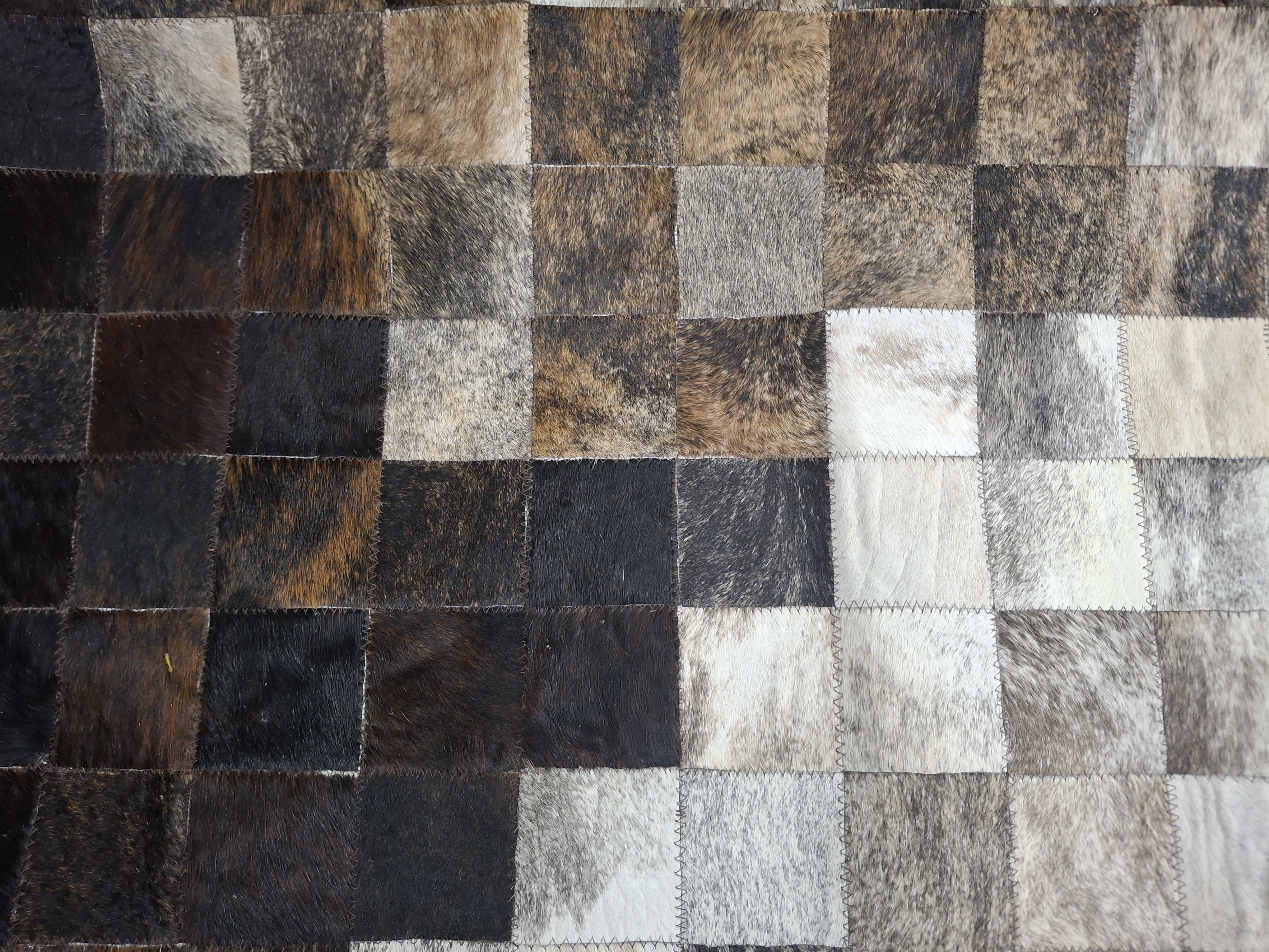 Rug Nguni Brown 2m x 2m Pelle Lux