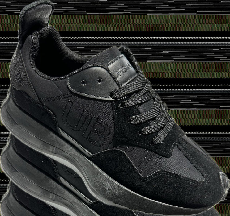 Bellay 1 faux wax Sneeker faux suede black mens