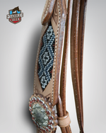 Bronco Western Bridle Beaded and Stones With Reins