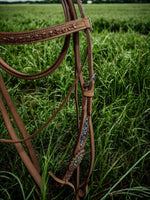 Bronco Western Bridle Beaded and Stones With Reins