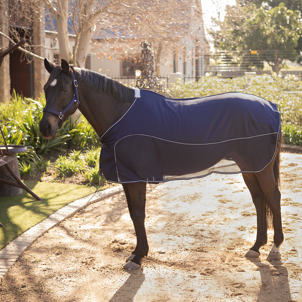 Capriole Duo Fleece Mesh Cooler Navy