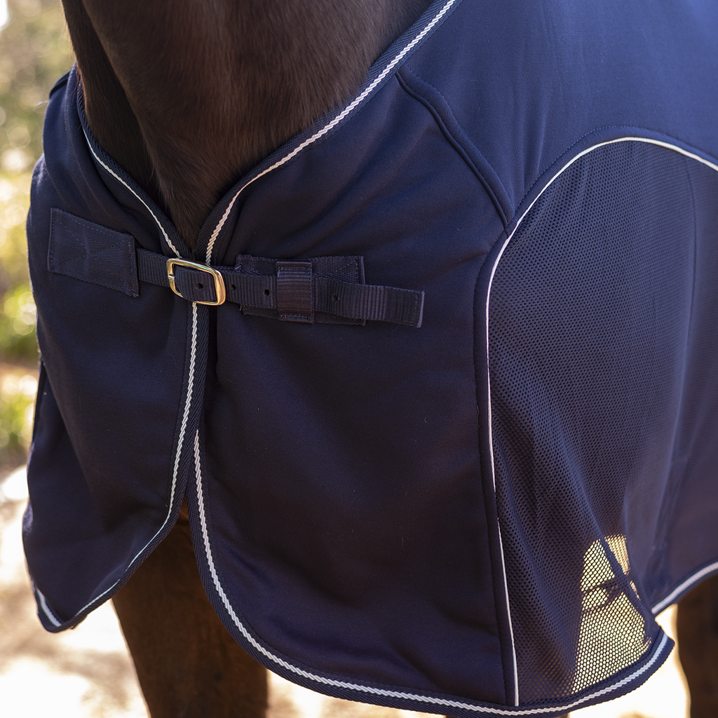 Capriole Duo Fleece Mesh Cooler Navy