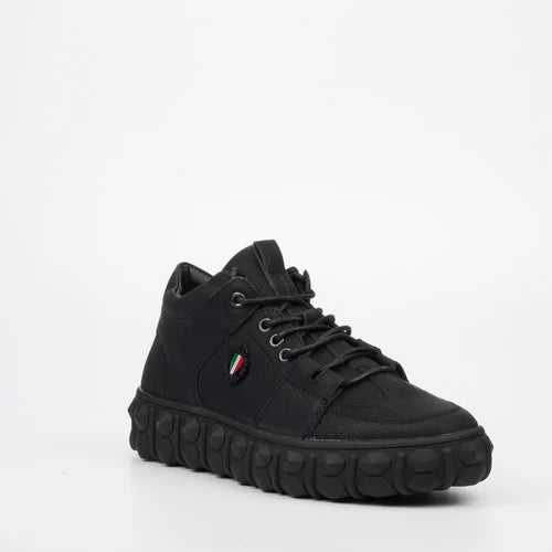 Mazerata Pigale 1 Faux Nubuck Ankle Boot - Black