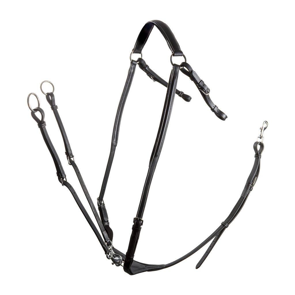 Breastplate Capriole Elasticated Hunting Black
