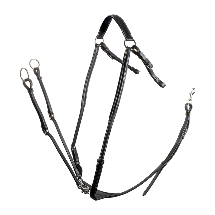 Breastplate Capriole Elasticated Hunting Black